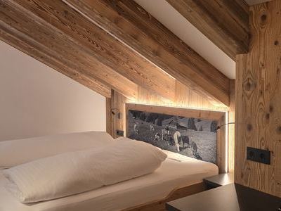 Schlafzimmer der Ferienwohnung im Haus Wintertraum in Ischgl