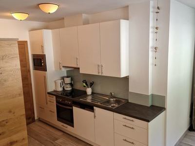K�che der Ferienwohnung Fimba im Haus Wintertraum Ischgl
