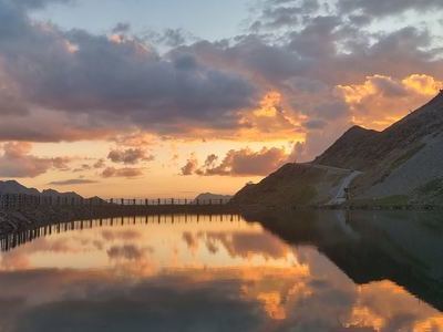 Ischgl im Sonnenuntergang