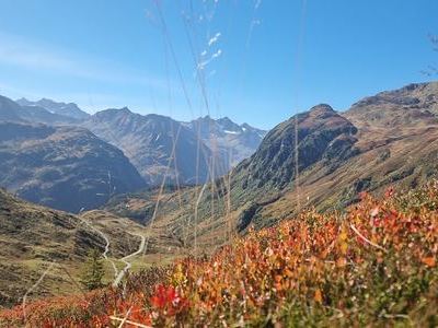 Bergpanorama in Ischgl im Sommer